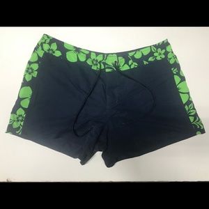Hana Sport Swim Shorts - Size  10 Navy/Green
